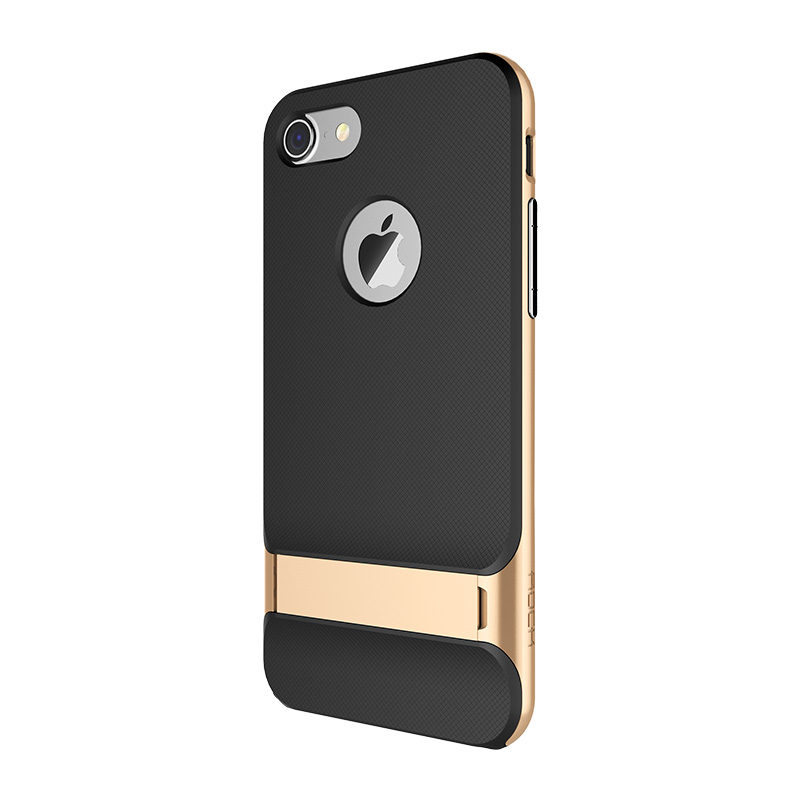  Iphone 7 Skyddsskal Royce serie med  stöd Guld färg