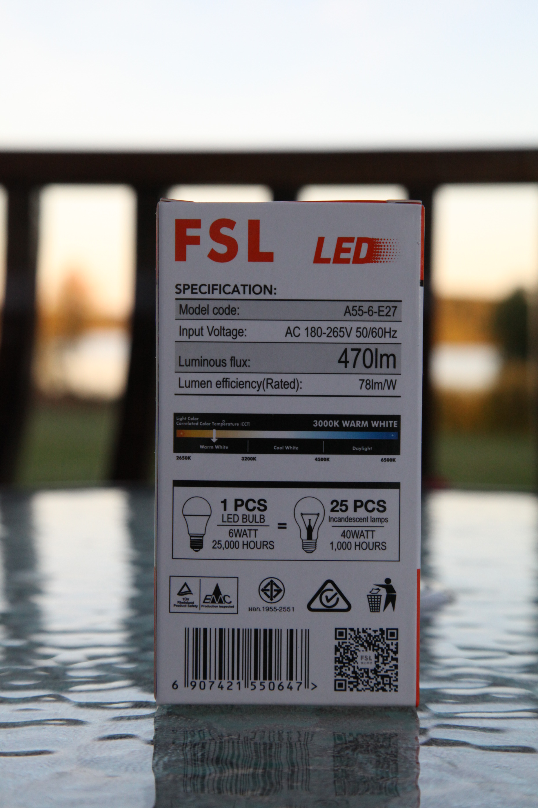 Paket 10st  6W E27 3000KLED Lampa Glob  Normallampa  470lm 25000Hrs - 4