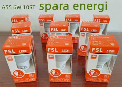Paket 10st  6W E27 3000KLED Lampa Glob  Normallampa  470lm 25000Hrs