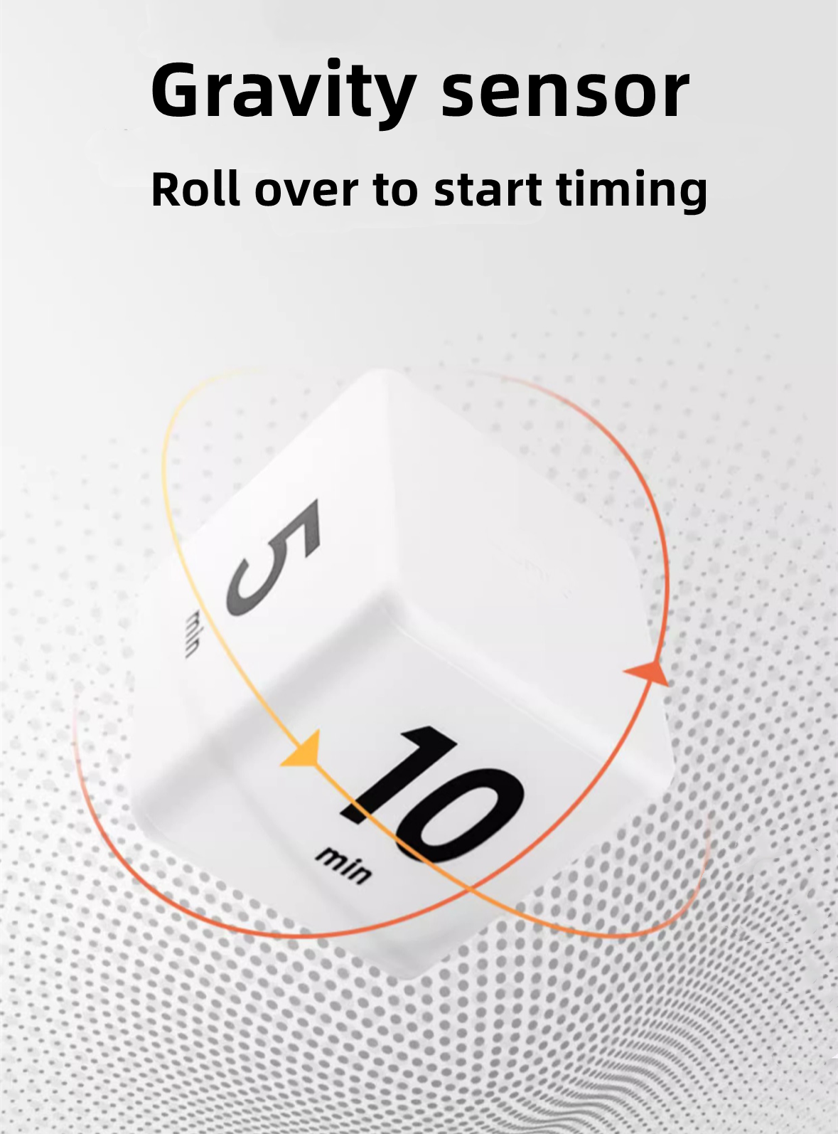Cube Timer, Nyhet Tidmätning, Rulla över timer, lämplig för många behov. 15-20-30-60 - 2