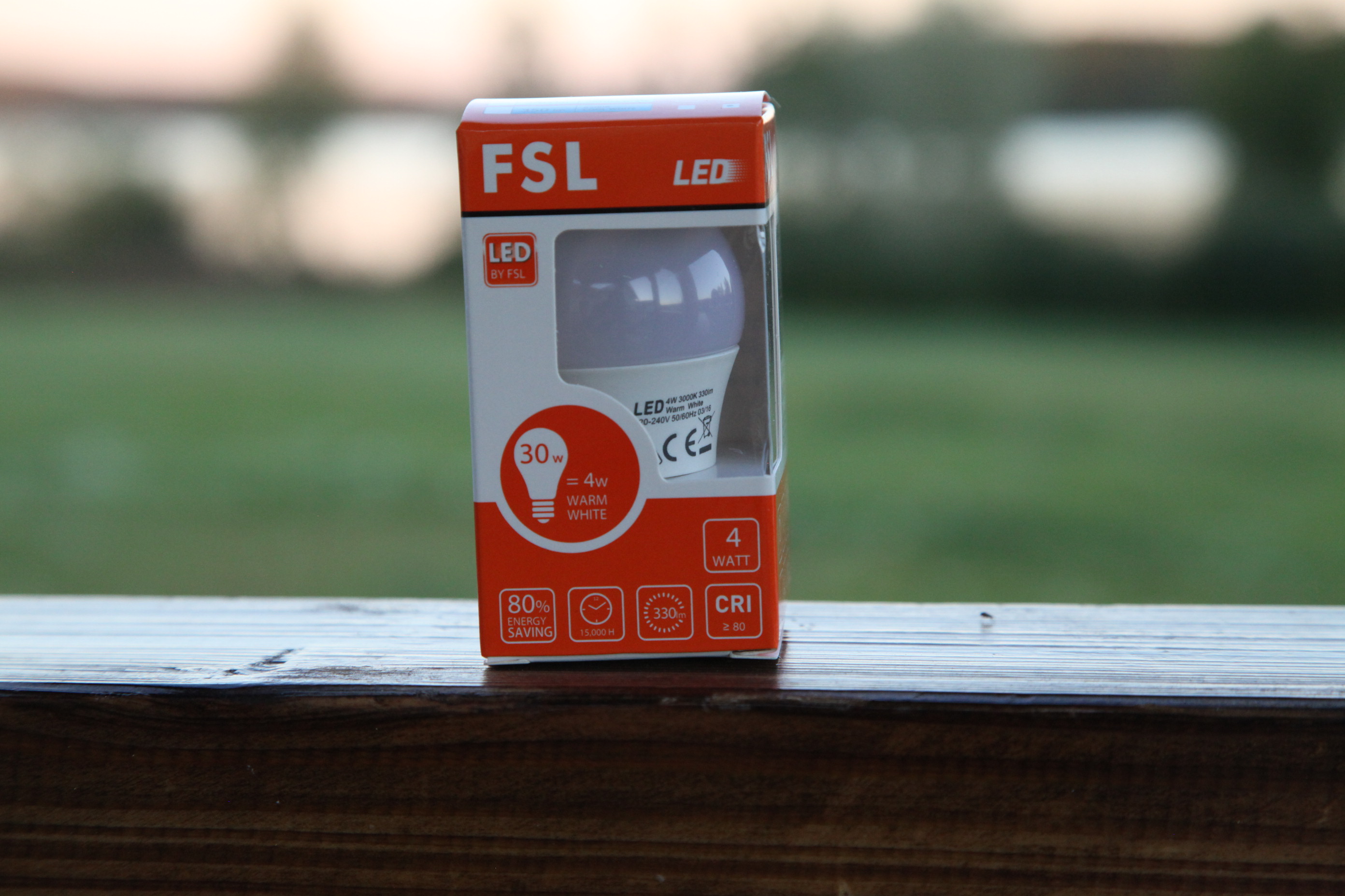 FSL LED Klotlampa  4W (30W) E14 3000K 330 Lumen 15000Hrs Lampor Glob - 2