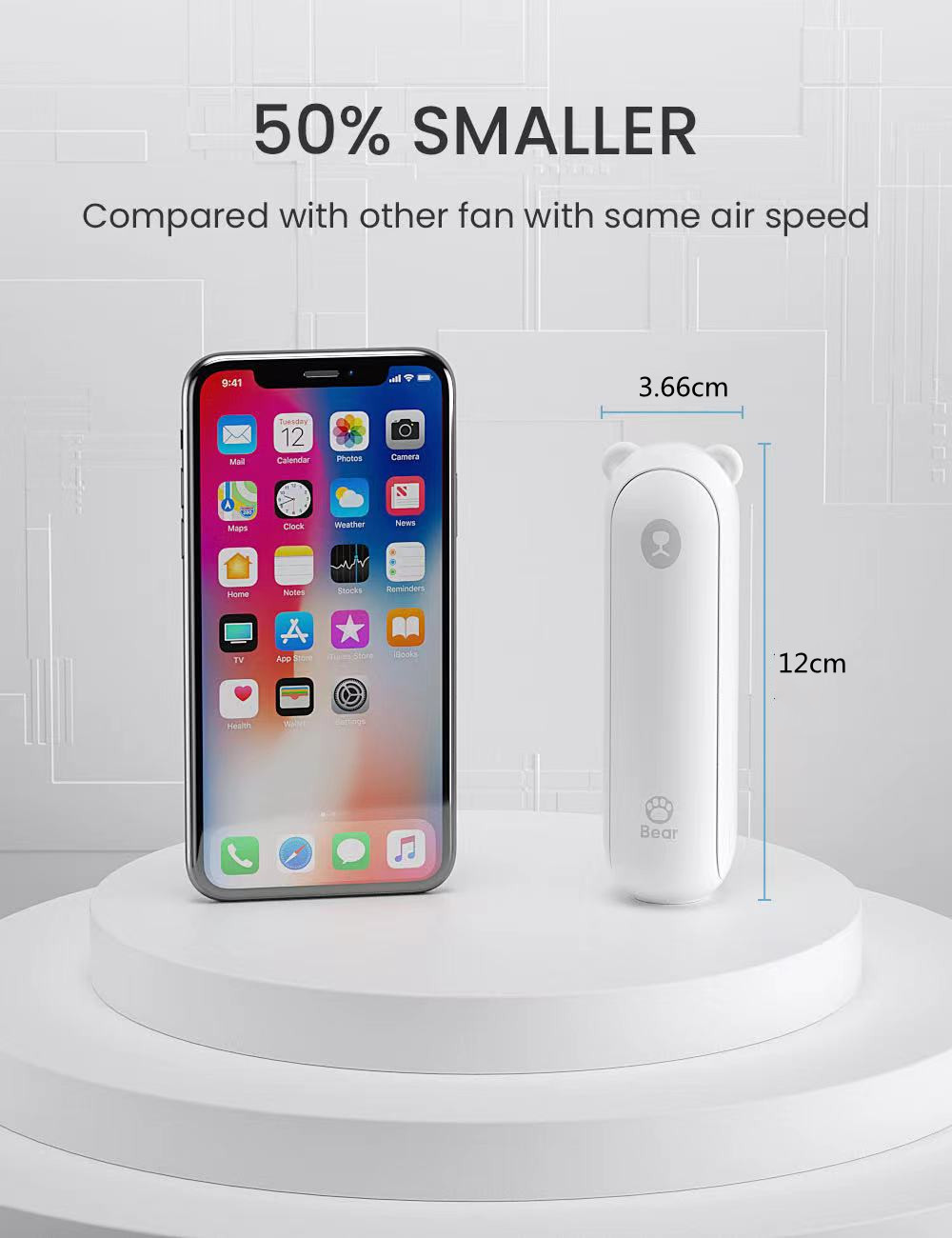 Bear Fan F8 – Fläkt, Powerbank och Ficklampa i Ett - 5