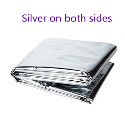 Nödfilt Filt Emergency Blanket Värme Kyla Color: Silver  160x210cm - 2