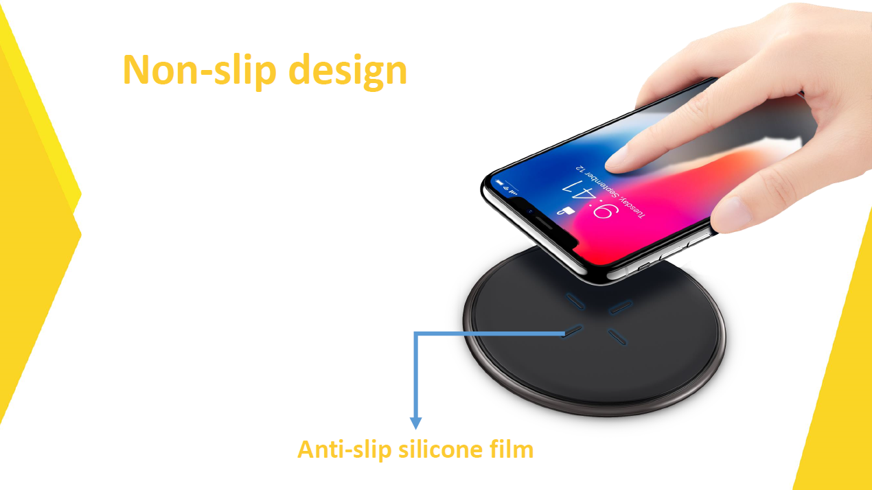 Tray Wireless Charger ECW1  for iPhone X,  8/8 plus, Samsung S8/S8+, S7/S7 edge, S6/S6 edge /S6 edge+, Samsung Note 5, Note 8 - 7