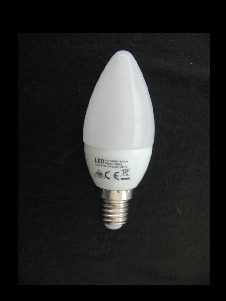 Paket 4st LED Kronlampa  5.5W (40W) E14  3000K470 Lumen 15000Hrs Lampor Kronljus - 2