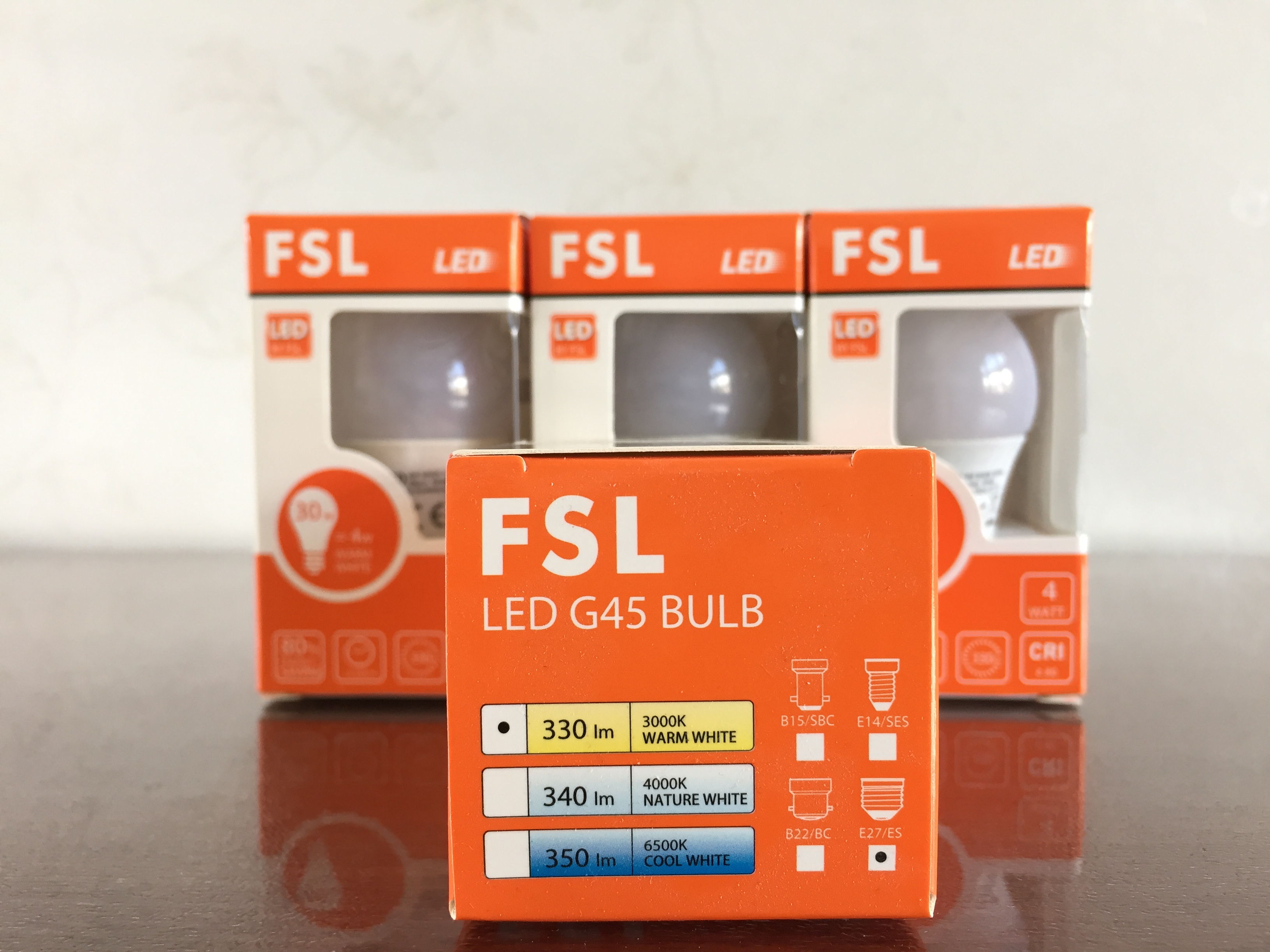 paket 4st  4W (30W)  3000K E27 LED Klotlampa  330 Lumen 15000Hrs Lampor  Glob  - 2