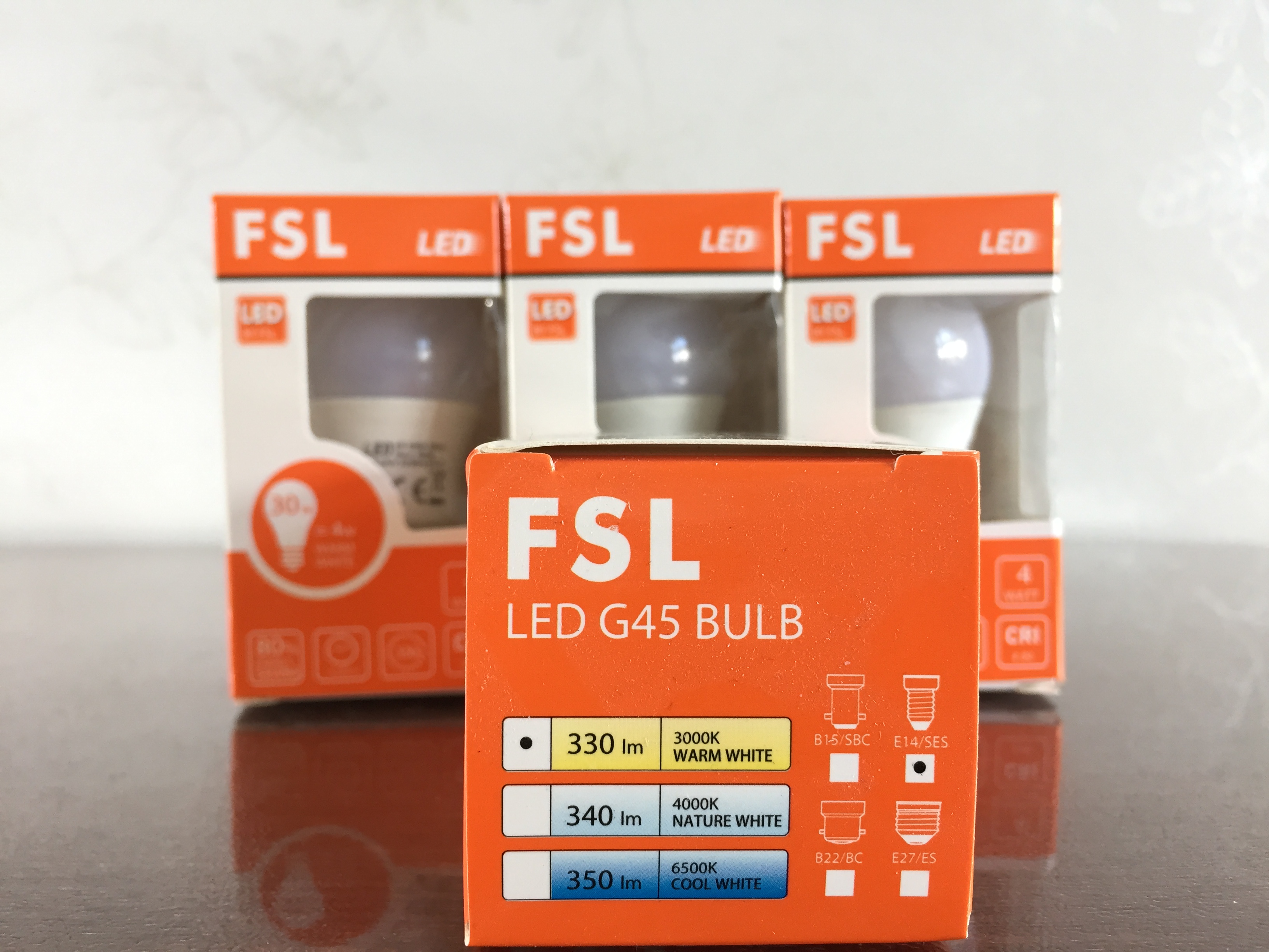 paket 4st 4W (30W) 3000K E14   LED Klotlampa 330 Lumen 15000Hrs Lampor Glob - 2