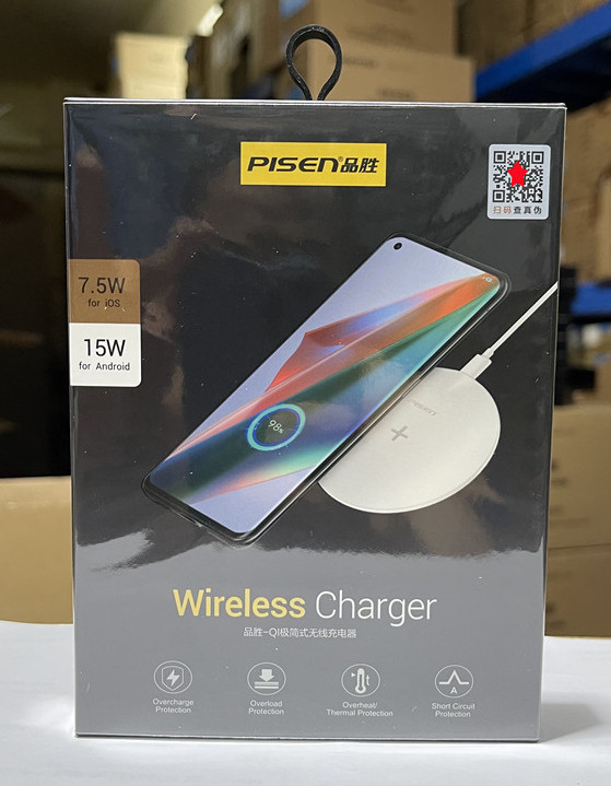 PISEN 15W  QI Certified Wireless fast Charger Trådlös mobilladdare - 7