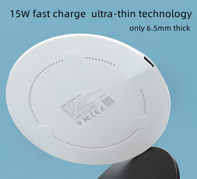 PISEN 15W  QI Certified Wireless fast Charger Trådlös mobilladdare - 2