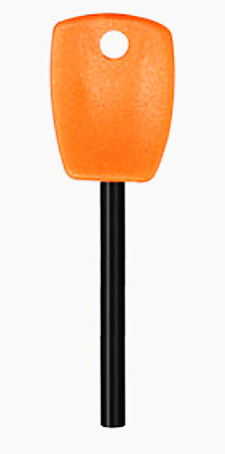 Tändstål Eldstål magnesium bar Allt Väder Överlevnad flinta svart+orange - 2