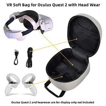 VR Förvaringsväska bra säker förvaring för Oculus quest2 storage soft  bag
