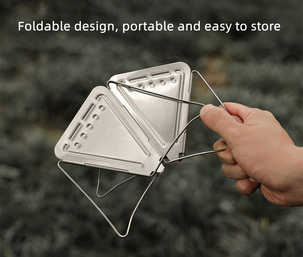 Foldable Coffee Filter Holder stainless steel Vikbar kaffefilterhållare rostfritt stål - 4