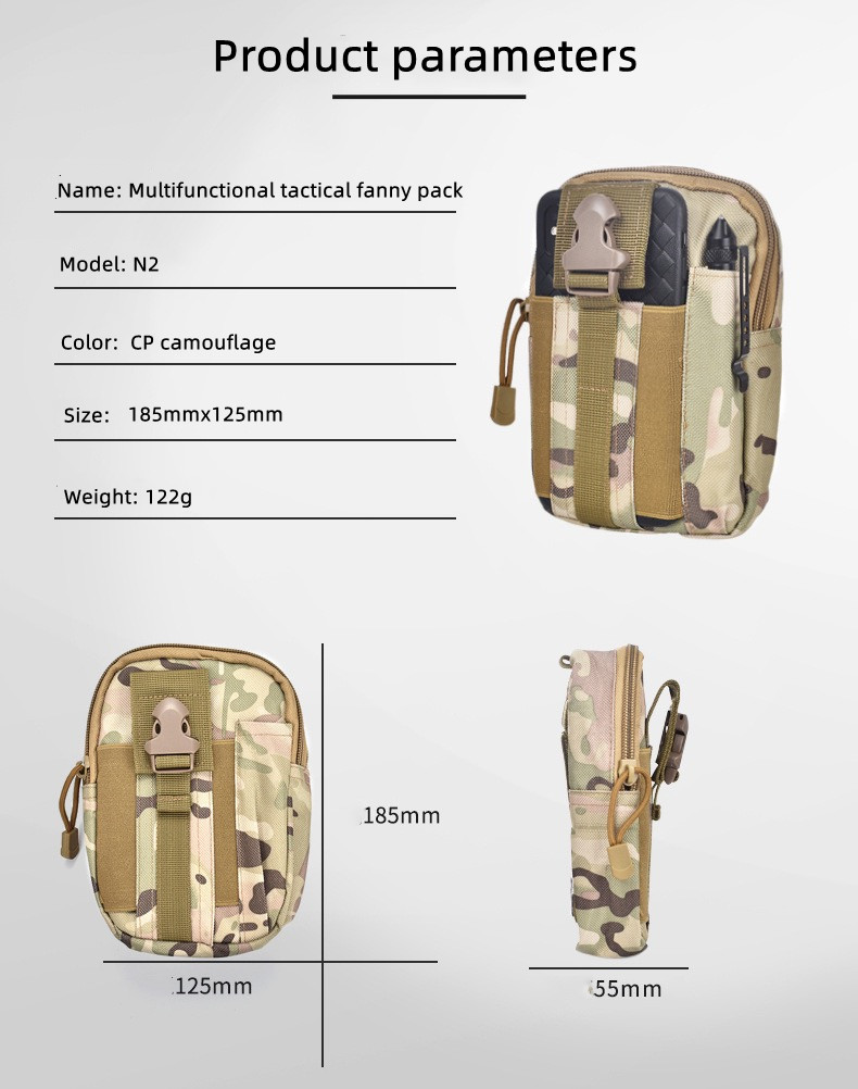Outdoor Multifunctional tactical fanny pack Utomhus multifunktionellt taktiskt fannypack - 5