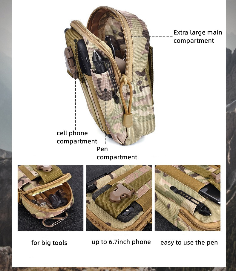 Outdoor Multifunctional tactical fanny pack Utomhus multifunktionellt taktiskt fannypack - 4