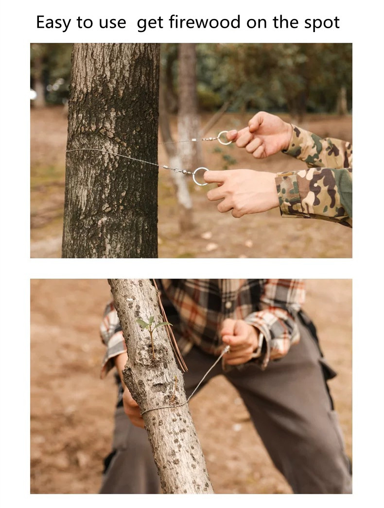 wood saw outdoor survival line wire saw - 3