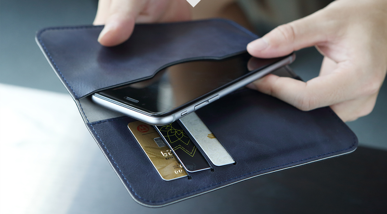 iPhone6/6s Universal Plånboksfodral Svart färg - 2