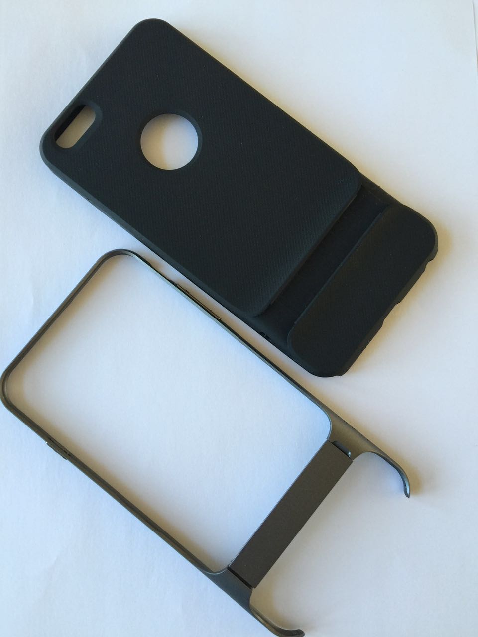  Iphone6 plus/ 6s plus Skyddsskal Royce serie med stöd Silver färg - 4