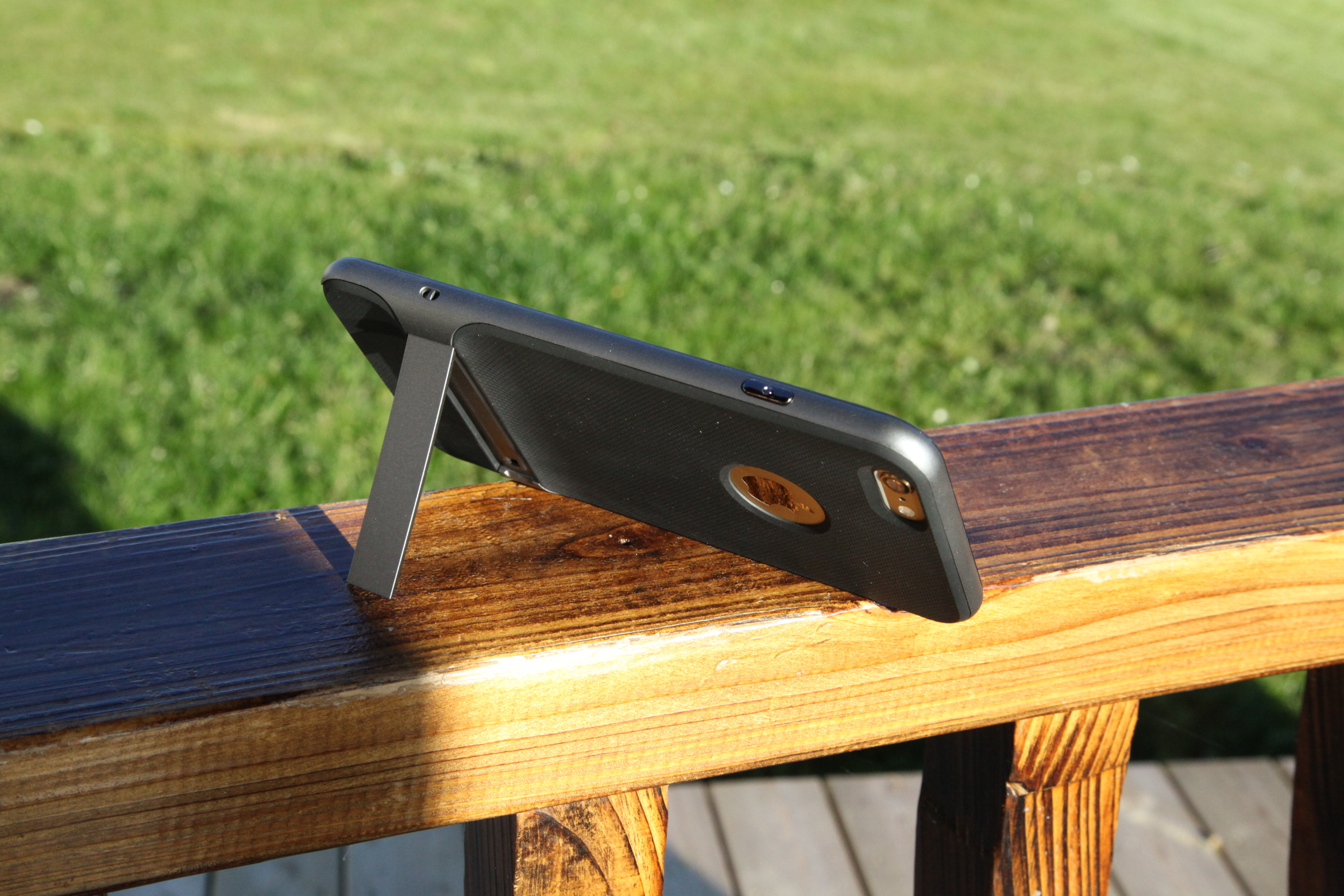  Iphone6 plus/ 6s plus Skyddsskal Royce serie med stöd Silver färg