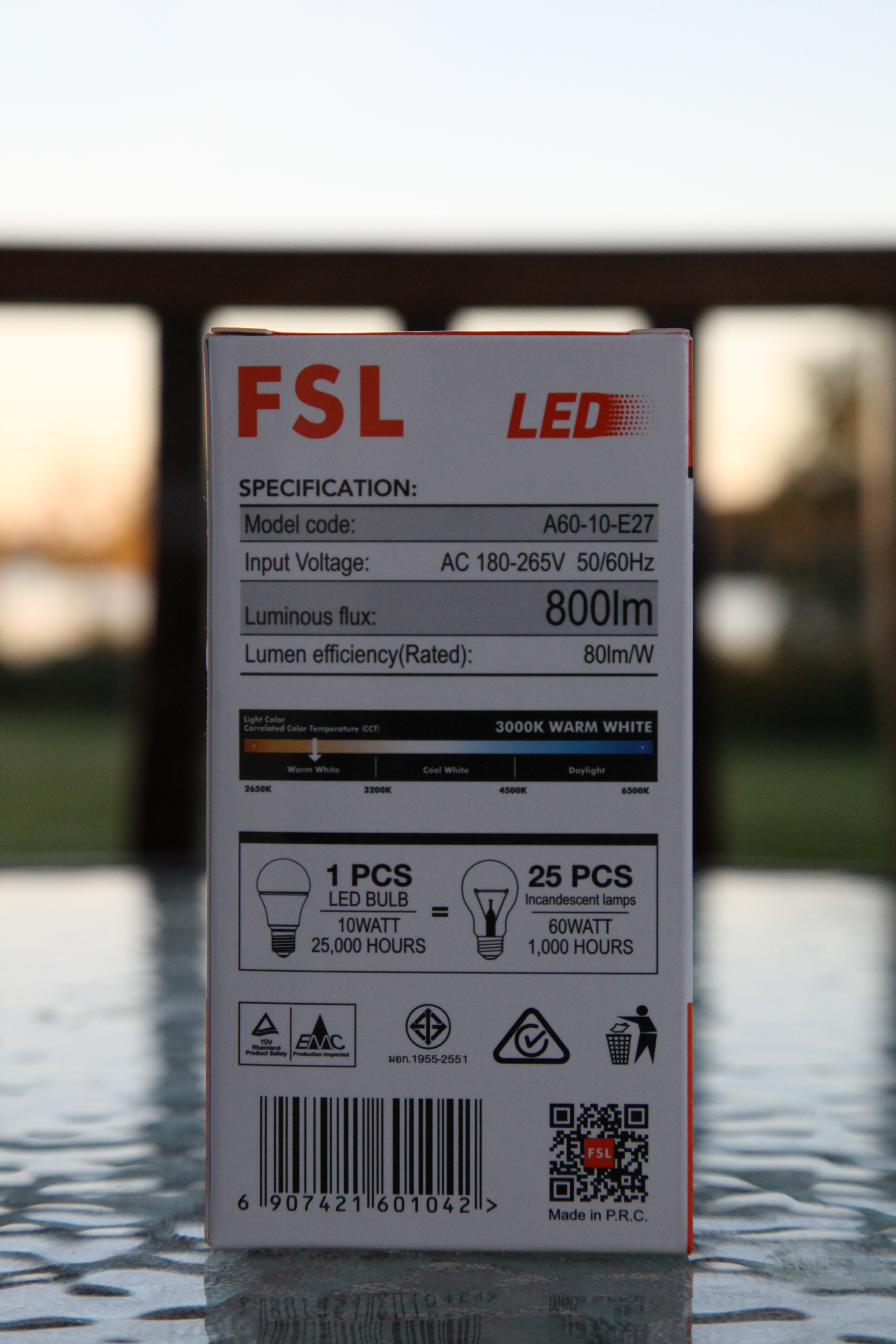 Paket 10st 10W E27 6500K LED Lampa Glob Normallampa  - 3