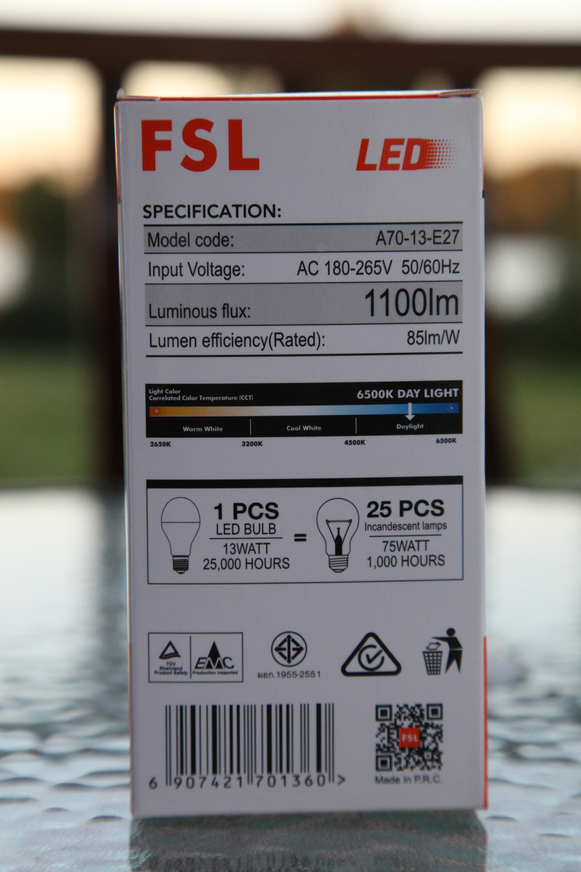 Paket 10st 13W E27 6500K LED Lampa Glob Normallampa  - 3