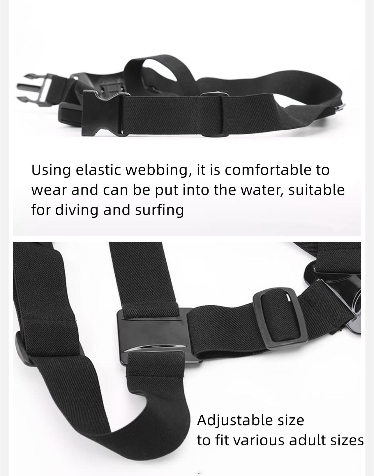 Action Camera Chest Strap bröstband for GoPro , DJI   insta 360   - 3