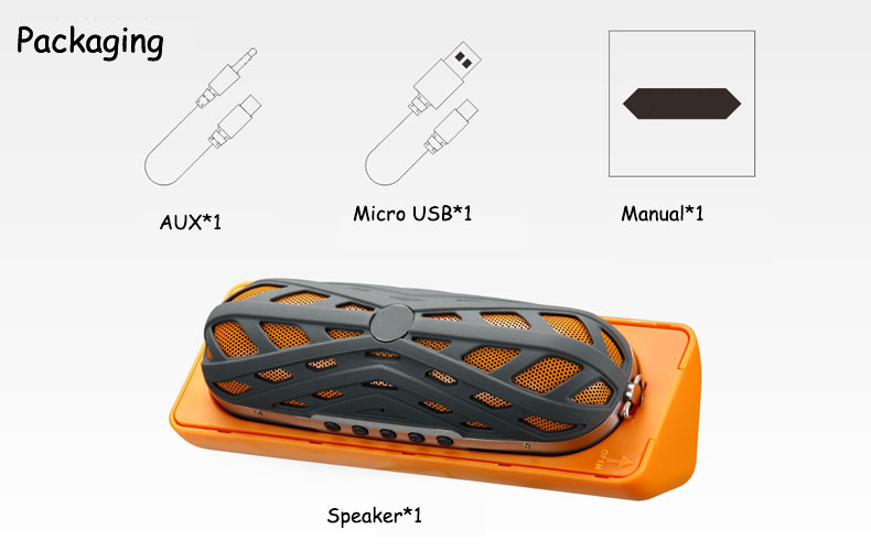 Paket 2st  Abramtek Högtalare Bluetooth M16  5W*2  Grå - 7