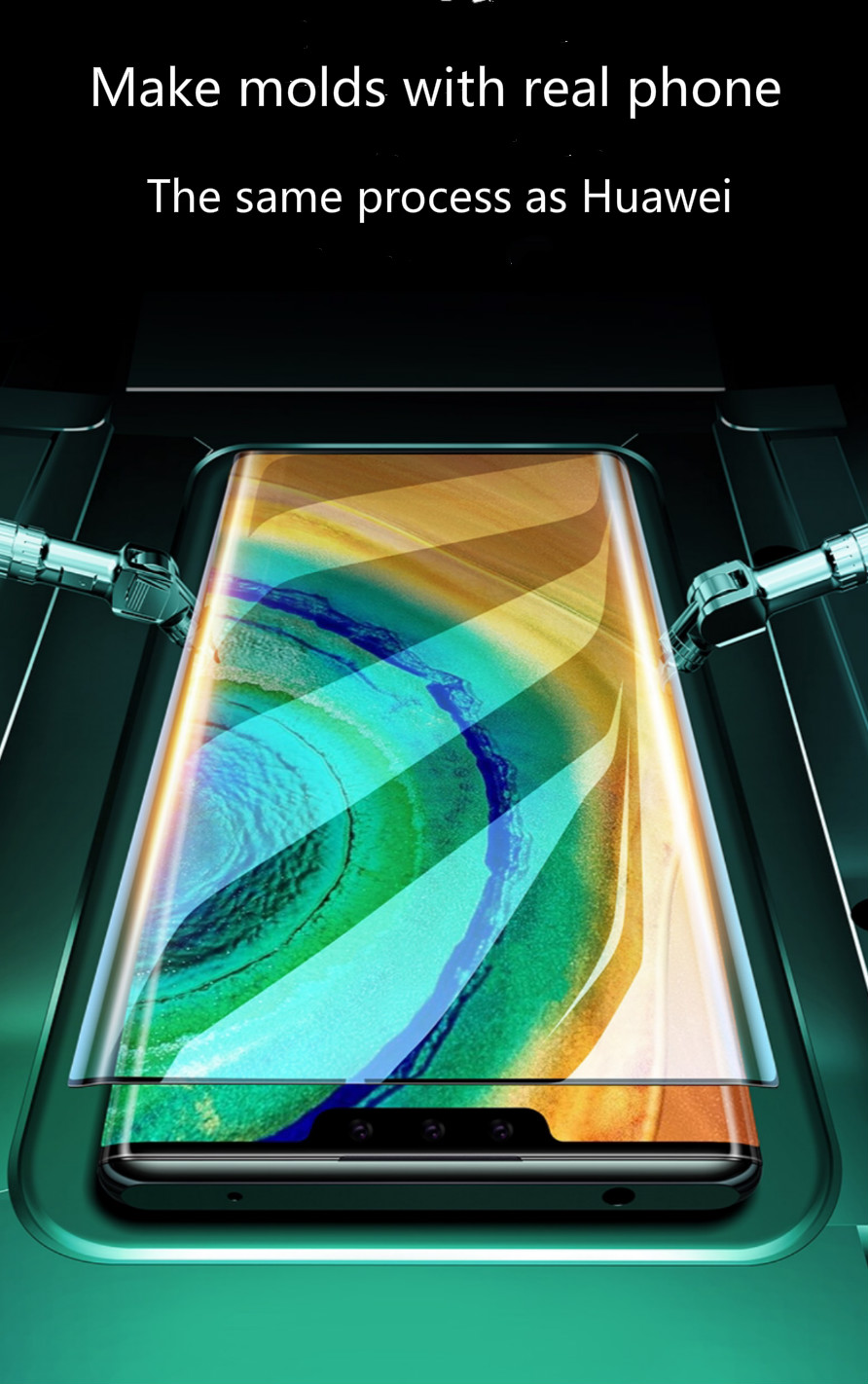 Huawei Mate 30 Pro ESR Skärmskydd Ultraklart Härdat glas  - 2