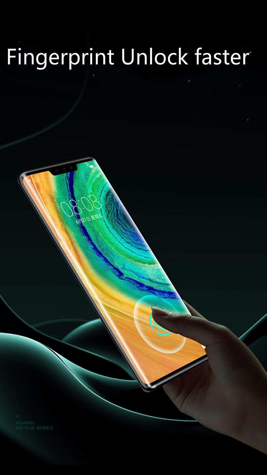 Huawei Mate 30 Pro ESR Skärmskydd Ultraklart Härdat glas  - 6