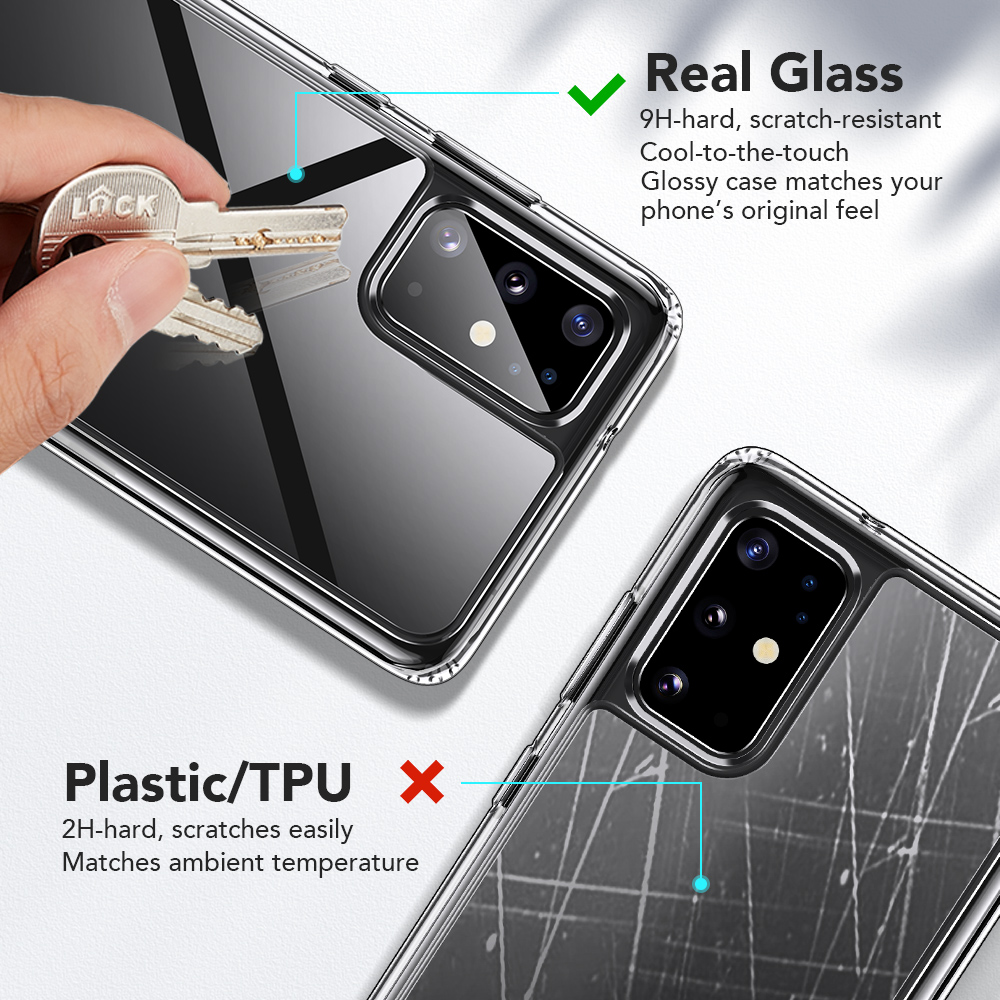 Samsung S20 Plus Tempered-Glass Phone cover Skyddsskal - 3