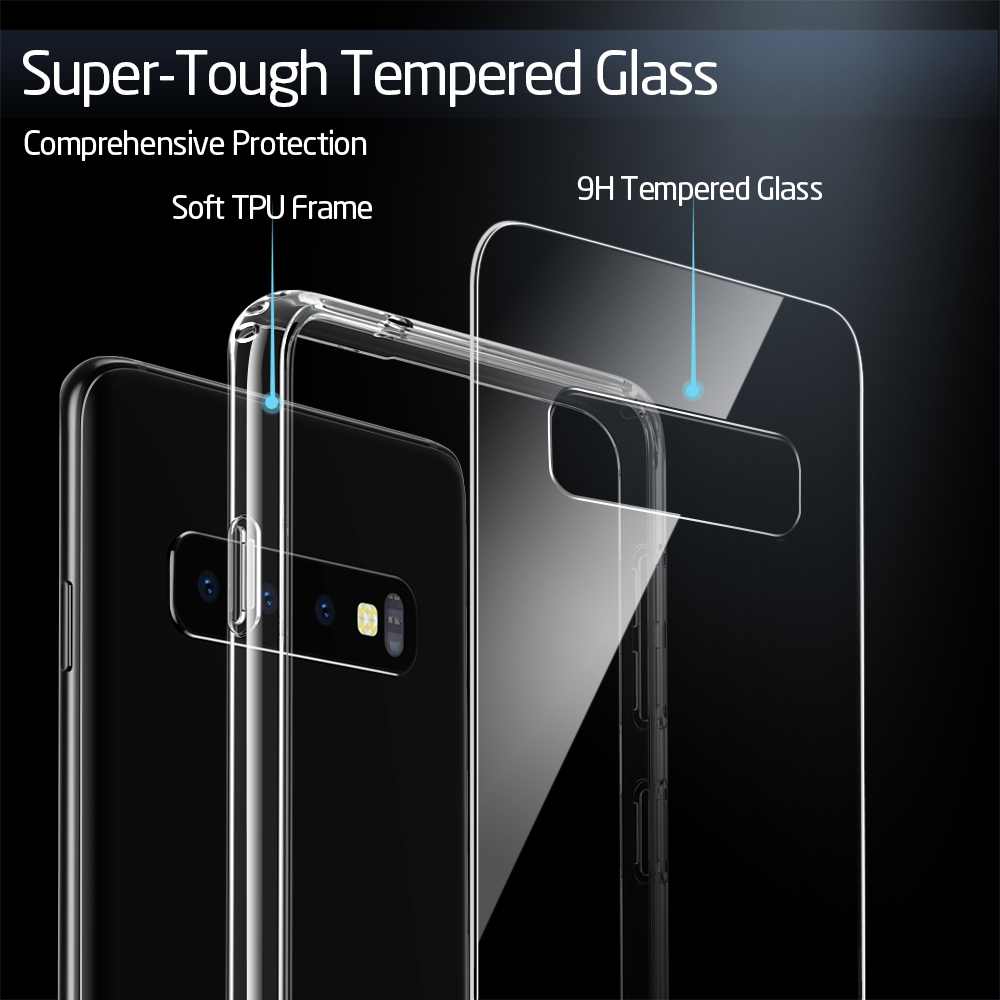  Samsung S10 Plus Tempered-Glass phone cover  Skyddsskal - 2