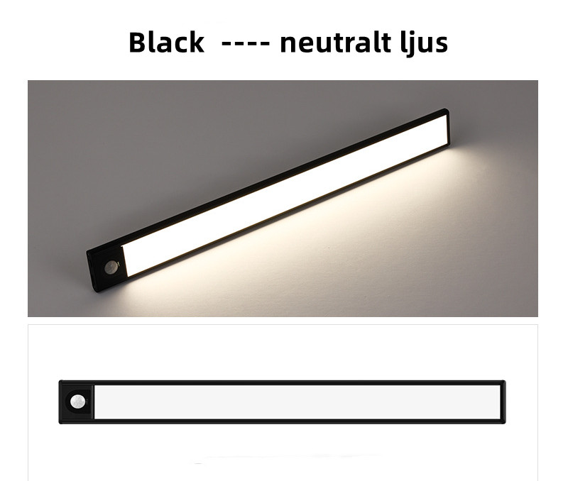 LED Lampa L=40cm spar enegi tänds via rörelsedetektor USB Laddning L=40cm - 10