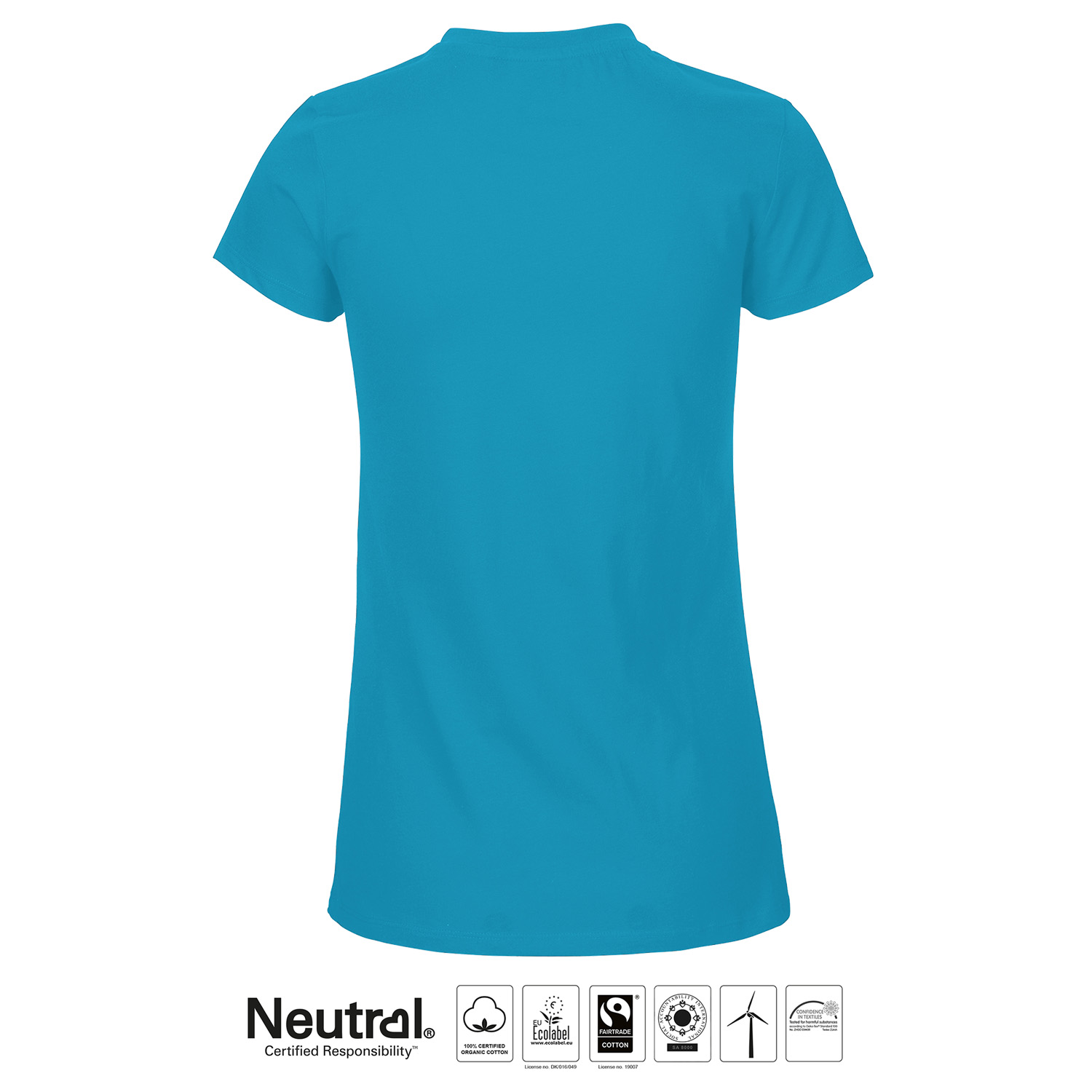 Ladies Fit T-shirt ÖSS, Sapphire, Neutral, Fairtrade & EKO - 2