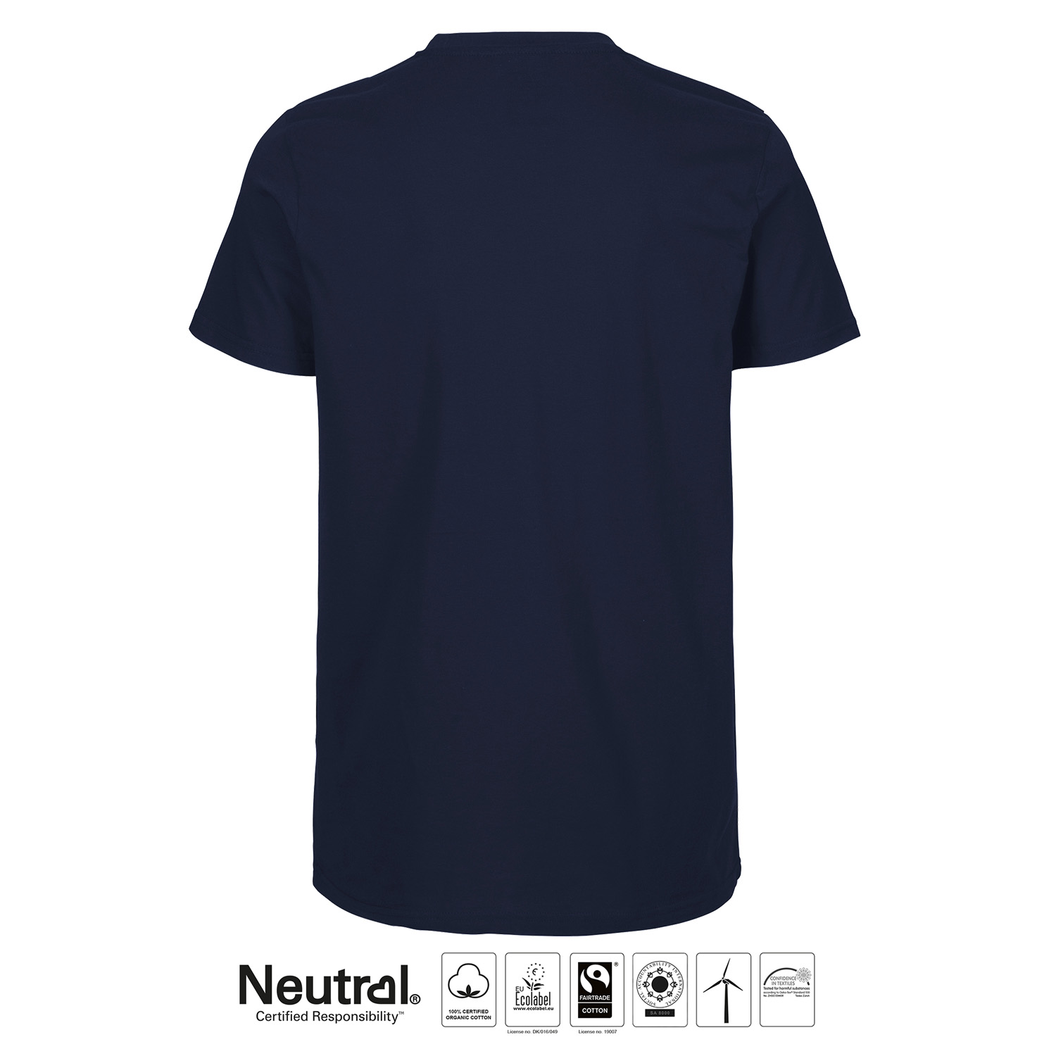 Mens Fit T-shirt ÖSS, Navy, Neutral, Fairtrade & EKO - 2