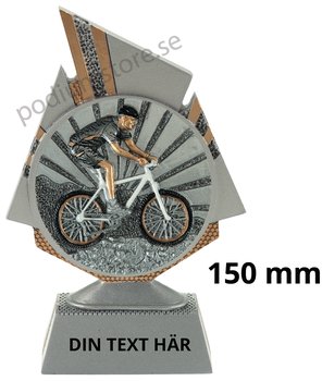 Mountainbike statyett Blaze 1.0 - 150 mm - Inklusive skylt med text