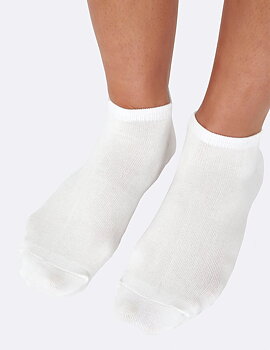 Women's Low Cut Sneaker Socks, White, Boody Bamboo Eco Wear, Organic - One Size