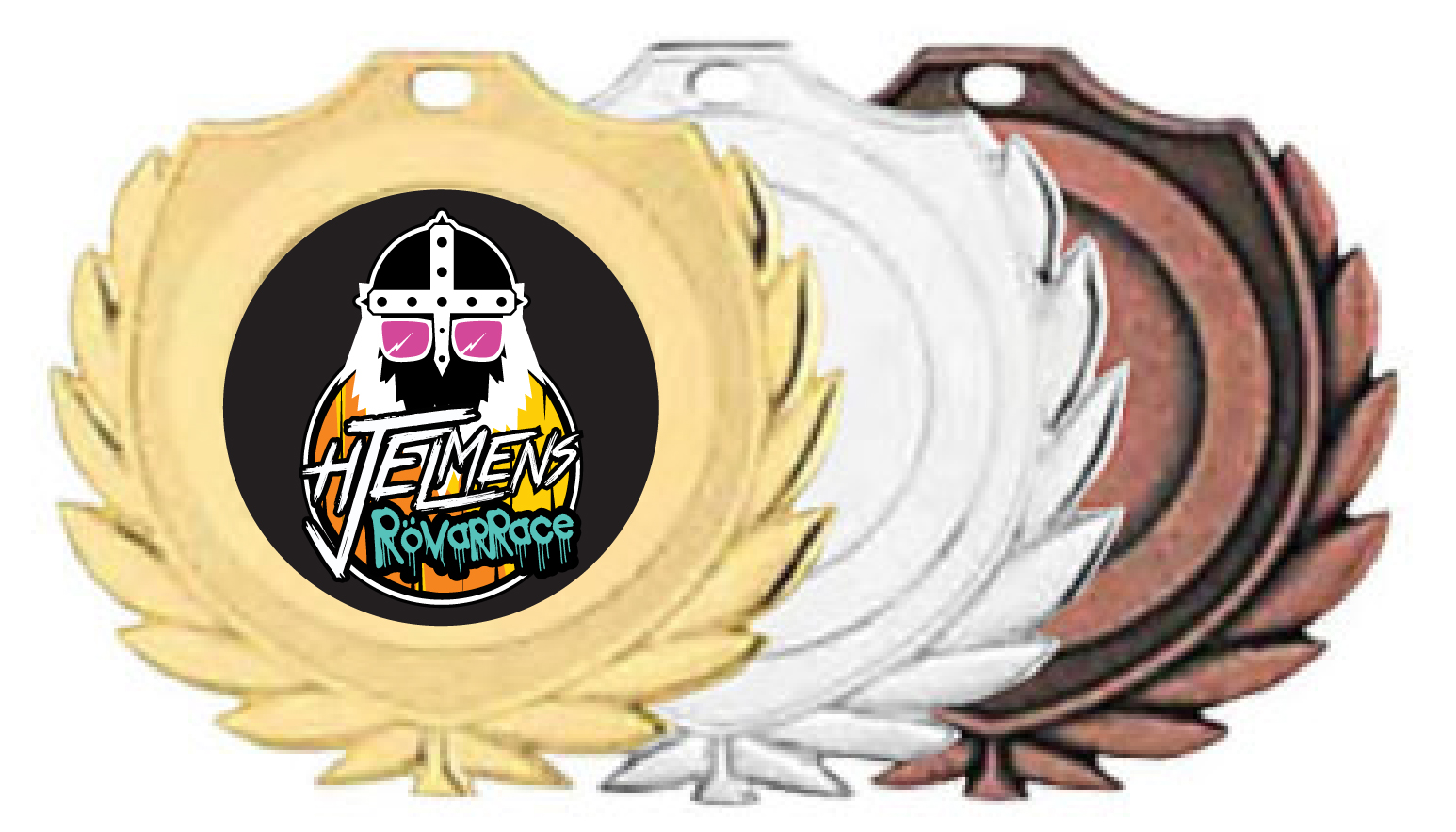Medaljer 50 mm - Guld, Silver, Brons - 4
