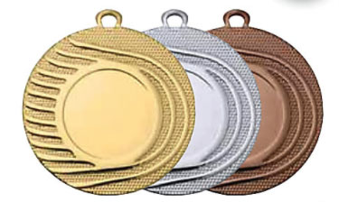Medaljer 50 mm - Guld, Silver, Brons - 2