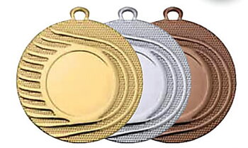 Medaljer 50 mm - Guld, Silver, Brons