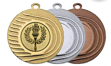 Medaljer 50 mm - Guld, Silver, Brons - 6
