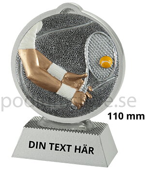 Tennis statyett Resin - 110 mm - Inklusive skylt med text