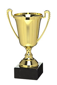 Guldpokal The Moment Budget - 185/225/265 mm - Inklusive skylt med text