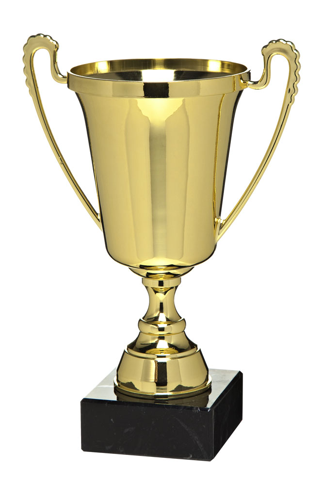 Guldpokal The Moment Budget - 185/225/265 mm - Inklusive skylt med text - 2