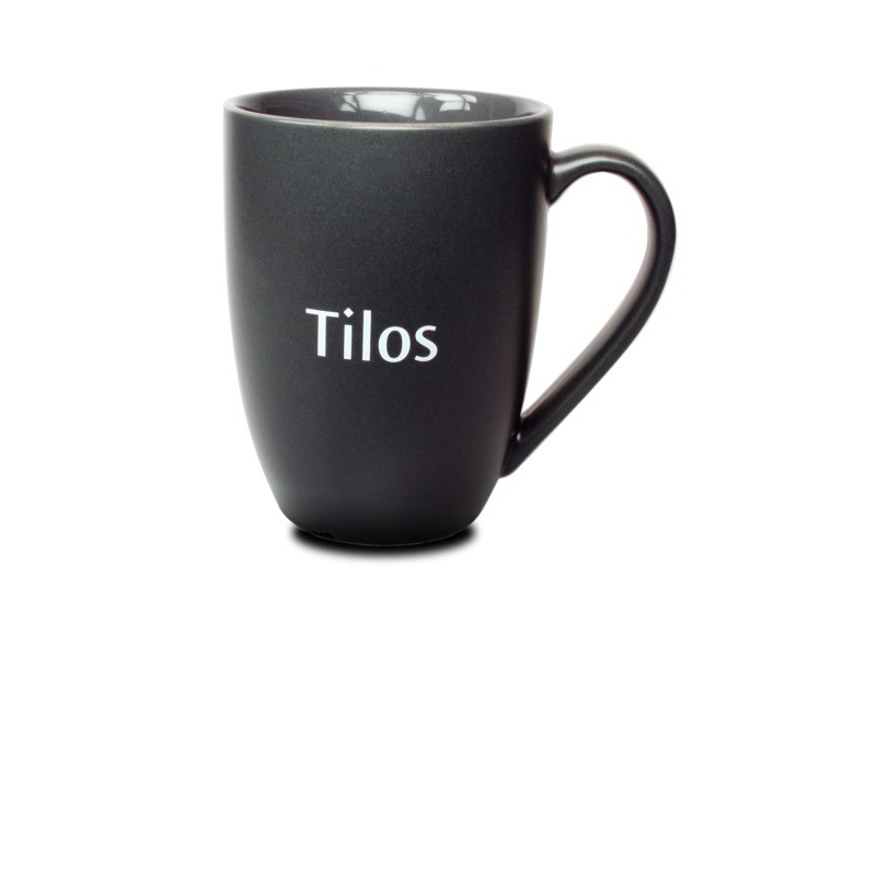 Stengodsmugg Tilos 35 cl - 4 olika muggfärger - Inklusive 1-färgstryck - Stafflade priser - 4