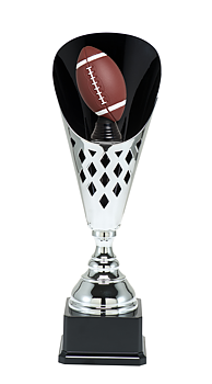 Silverpokal Amerikansk Fotboll Trophies  - 400/455/505 mm - Inklusive skylt med text
