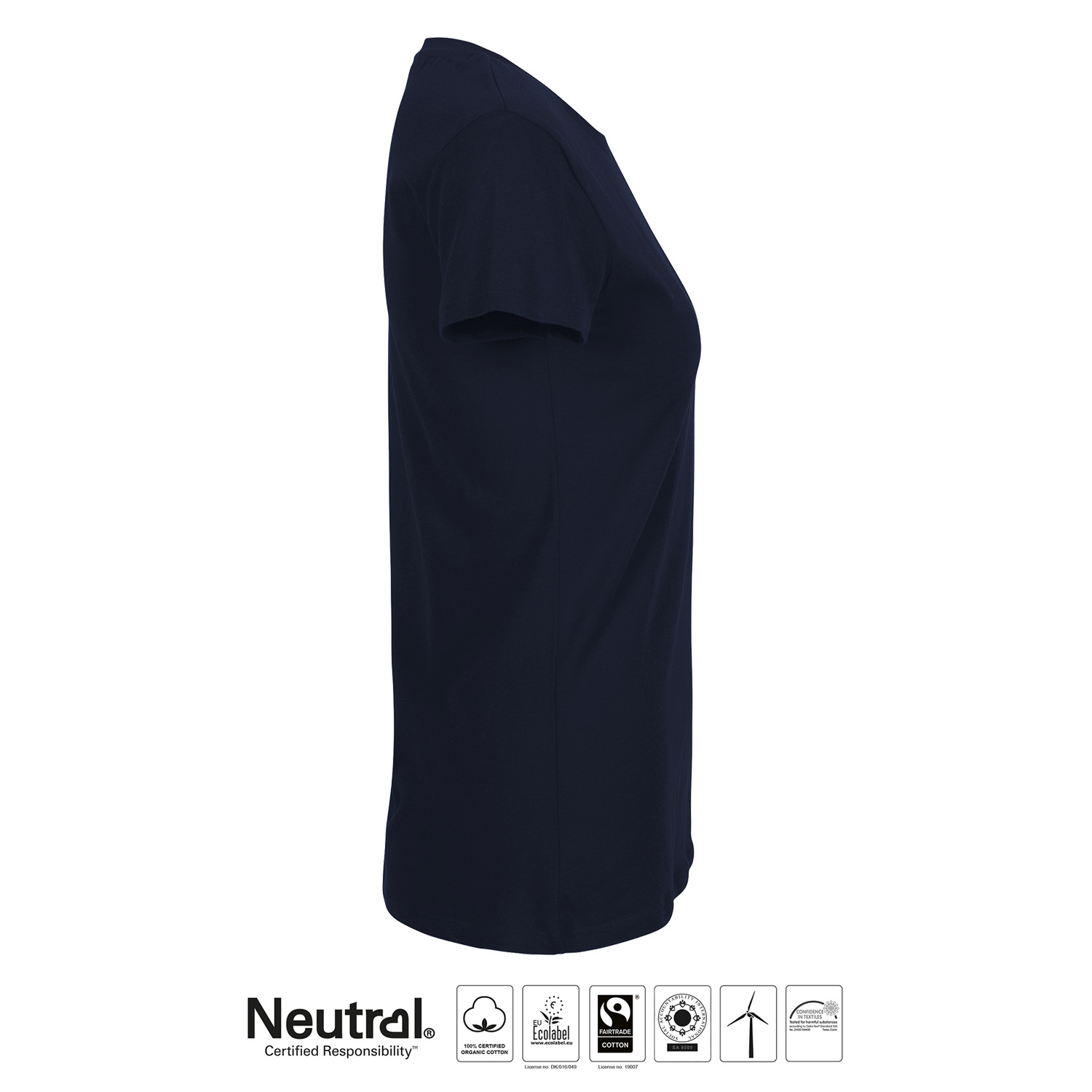 Ladies Fit T-shirt ÖSS, Navy, Neutral, Fairtrade & EKO - 3