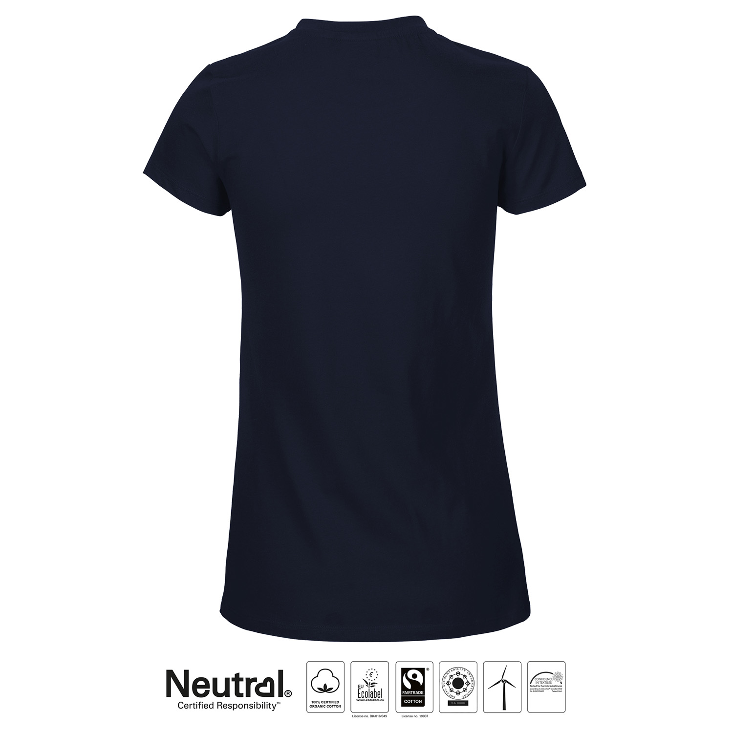 Ladies Fit T-shirt ÖSS, Navy, Neutral, Fairtrade & EKO - 2
