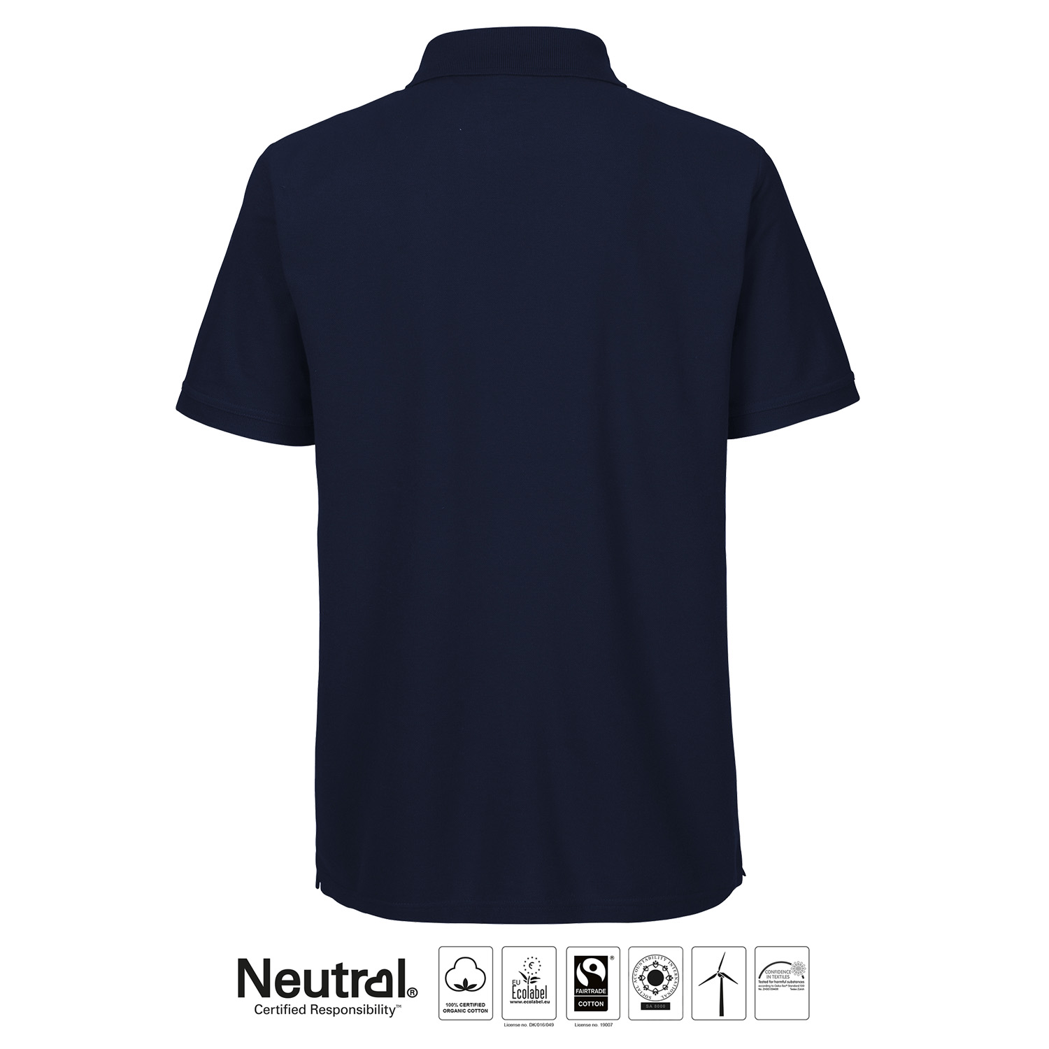 Mens Classic Polo ÖSS, Navy, Neutral, Fairtrade & EKO - 2