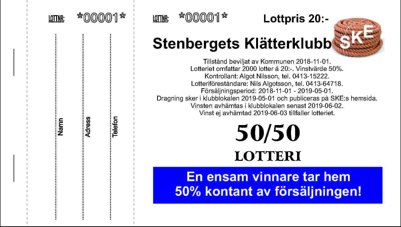 50/50-lotten - Neutrala eller med eget motiv