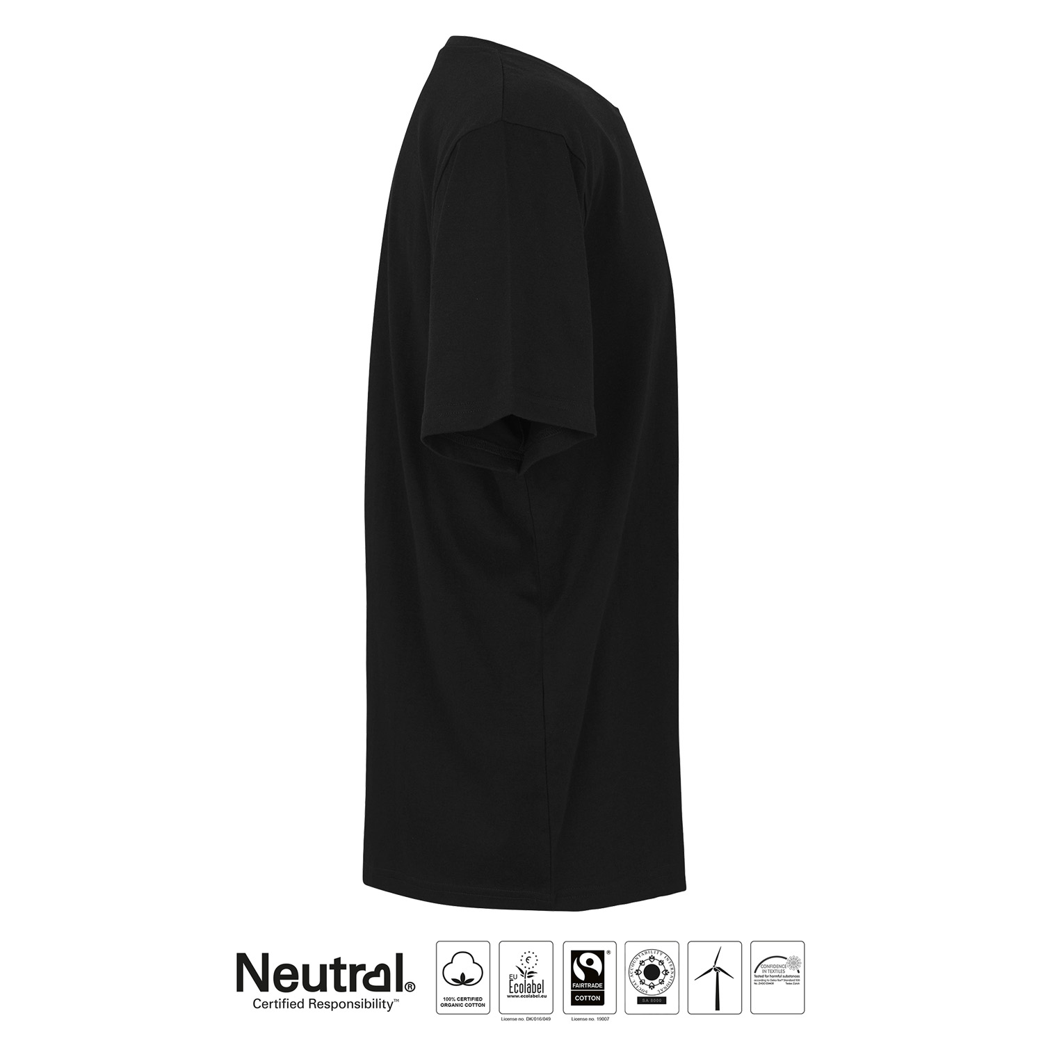 Unisex Workwear T-shirt, Neutral, Black, Fairtrade & EKO - 4