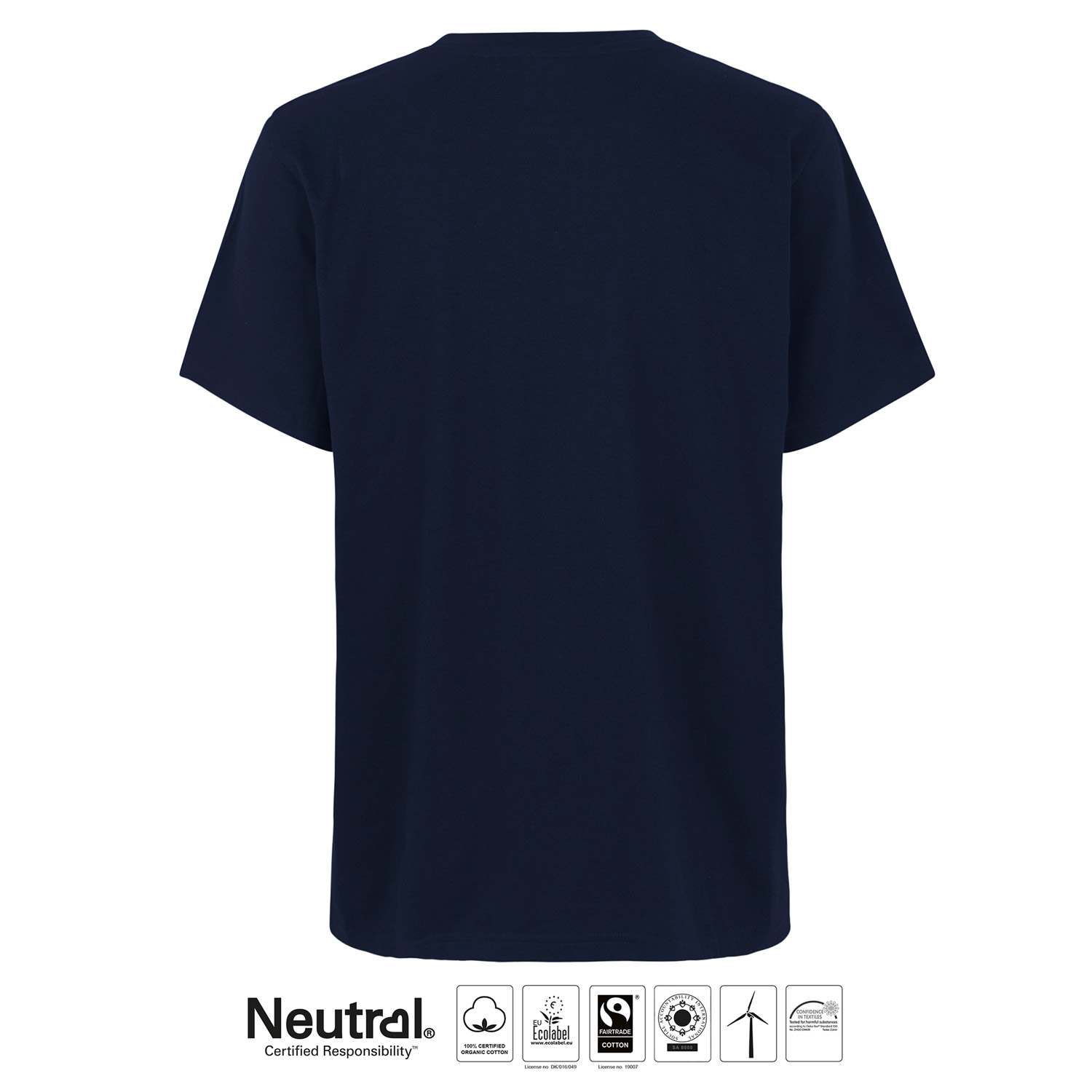 T-shirt Workwear - Unisex - Neutral - Fairtrade & EKO - Navy - 4